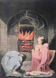 Europa en profetia; Hungersnöd, 1794 (reliefetsning, gravyr, wc) av William Blake