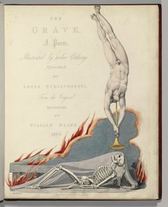 Frontispice från "The Grave" av Robert Blair, graverad av Louis Schiavonetti av William Blake