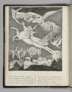 Illustration till "Leonora, A Tale" av Gottfreid Augustus Bürger, graverad av Perry, 1796 av William Blake