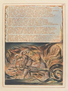 Jerusalem, tallrik 46, bad, mild läkare.... av William Blake
