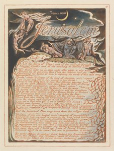 Jerusalem, tallrik 4, Jerusalem, kap. 1 .... av William Blake