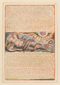 Jerusalem, tavla 63, Jehova stod bland druiderna.... av William Blake