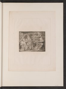 Job tillrättavisad av sina vänner, 1825. av William Blake