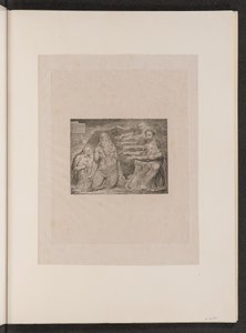 Job tillrättavisad av sina vänner, 1825. av William Blake