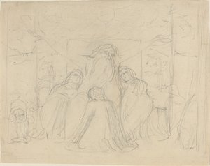 Job och hans döttrar av William Blake