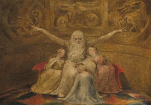 Job och hans döttrar av William Blake