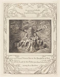 Job och hans döttrar av William Blake