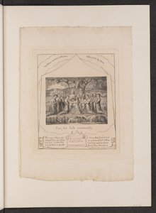 Job och hans familj, 1825. av William Blake