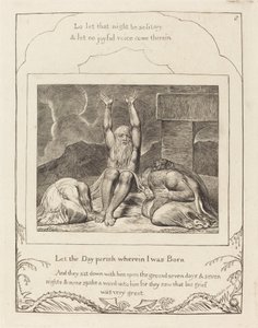 Jobs förtvivlan, 1825. av William Blake