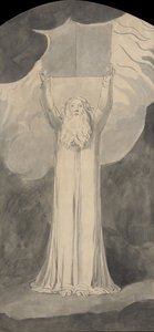Moses som tar emot lagen av William Blake