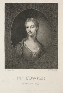Mrs. Cowper, poetens moder, 1802. av William Blake