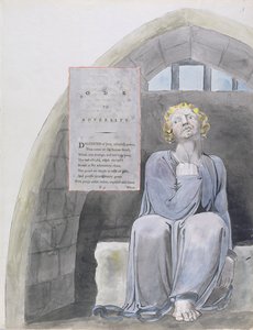 Ode to Adversity, design 37 från "The Poems of Thomas Gray" av William Blake
