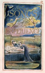 P.125-1950.pt29 Titelsida till Songs of Experience: plåt 29 från Songs of Innocence and of Experience (kopia AA) c.1815-26 (etsning, tusch och akvarell) av William Blake