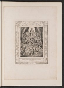 Satan inför Guds tron av William Blake