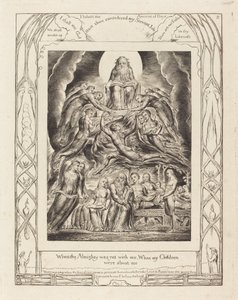 Satan inför Guds tron av William Blake