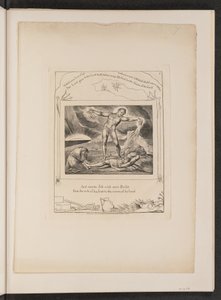 Satan slår jobb med bölder av William Blake