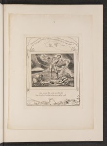 Satan slår jobb med bölder av William Blake