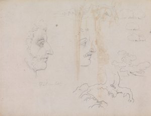 Ark från Blake-Varley Sketchbook från 1819, sidorna 37 och 38 av William Blake