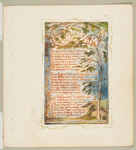Sånger om oskuld och erfarenhet: Natt, ca. 1825. av William Blake