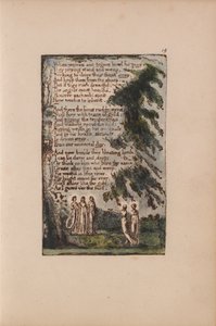 Sånger av oskuld och erfarenhet, platta 19, natt (Bentley 21) av William Blake