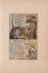 Sånger om oskuld och erfarenhet, platta 34, Den lilla flickan som hittades (Bentley 35) av William Blake