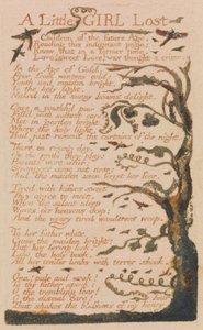 Songs of Innocence and of Experience, Plate 44, "A Little Girl Lost" (Bentley 51) av William Blake