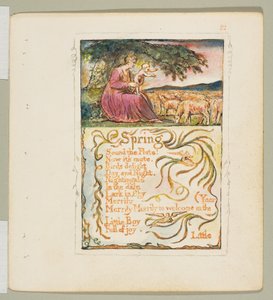 Sånger om oskuld och erfarenhet: Våren, ca. 1825. av William Blake