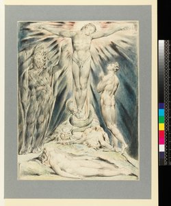 Ärkeängeln Mikael förutspådde korsfästelsen av William Blake