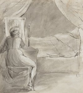 Dödens bädd (recto) av William Blake