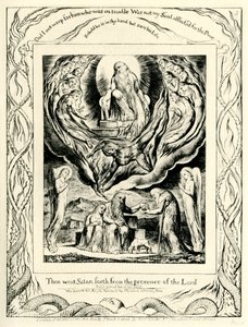 The Book of Job2:7 illustrerad av William Blake av William Blake