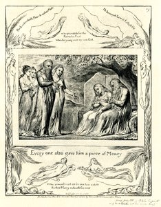 The Book of Job42:11 illustrerad av William Blake av William Blake