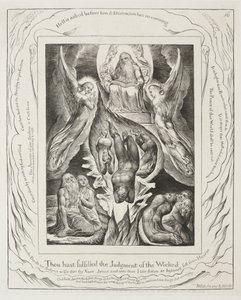 Jobs bok: Pl. 16, Du har fullbordat de ogudaktigas dom av William Blake