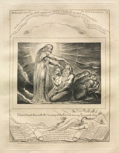 Jobs bok: Pl. 17, jag har hört dig med örat, men nu ser mitt öga dig av William Blake