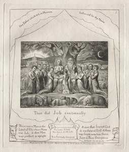 Jobs bok: Pl. 1, Så gjorde Job ständigt av William Blake