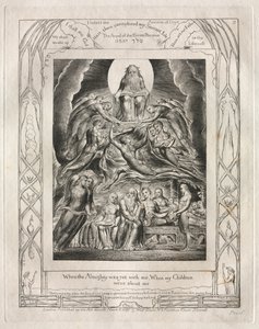 Jobs bok: Pl. 2, När den Allsmäktige ännu var med mig, När mina barn / var omkring mig av William Blake