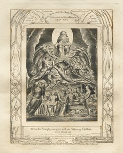 Jobs bok: Pl. 2, När den Allsmäktige ännu var med mig, När mina barn / var omkring mig av William Blake