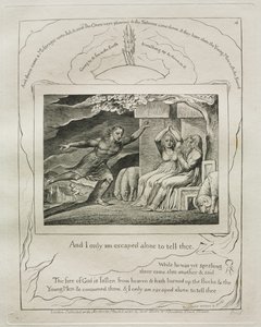 Jobs bok: Pl. 4, Och jag är bara ensam för att berätta för dig av William Blake