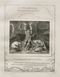 Jobs bok: Pl. 8, Låt dagen förgås då jag föddes av William Blake