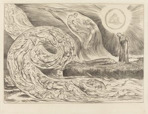 The Circle of the Lustful: Paolo och Francesca, 1827. av William Blake