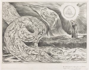 The Circle of the Lustful: Paolo och Francesca, 1827. av William Blake