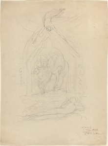The Descent of Peace [recto] av William Blake