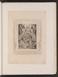 Satans fall, 1825. av William Blake