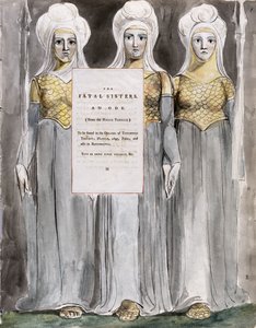 The Fatal Sisters, design 67 från "The Poems of Thomas Gray" av William Blake