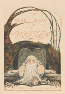 Urizens första bok, tavla 1, "Urizens första bok." (Bentley 1) av William Blake
