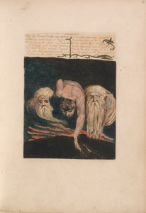 Urizens första bok, platta 20, således delades den evige profeten .... (Bentley 15) av William Blake