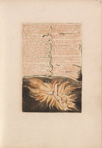 Urizens första bok, platta 22, sträckt för ett evighetsverk.... (Bentley 20) av William Blake