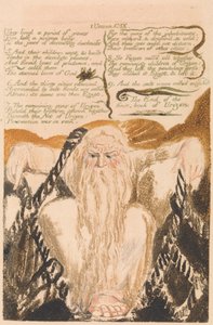 Urizens första bok, plåt 25, "De levde en period av år ...." (Bentley 28) av William Blake