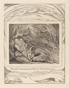 Herren svarar Job ur virvelvinden av William Blake