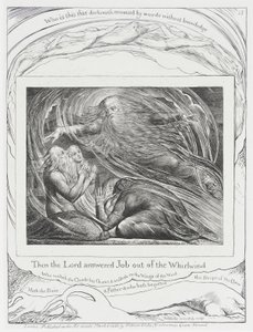 Herren svarar Job ur virvelvinden av William Blake