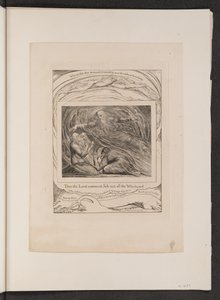 Herren svarar jobb ur virvelvinden, 1825. av William Blake